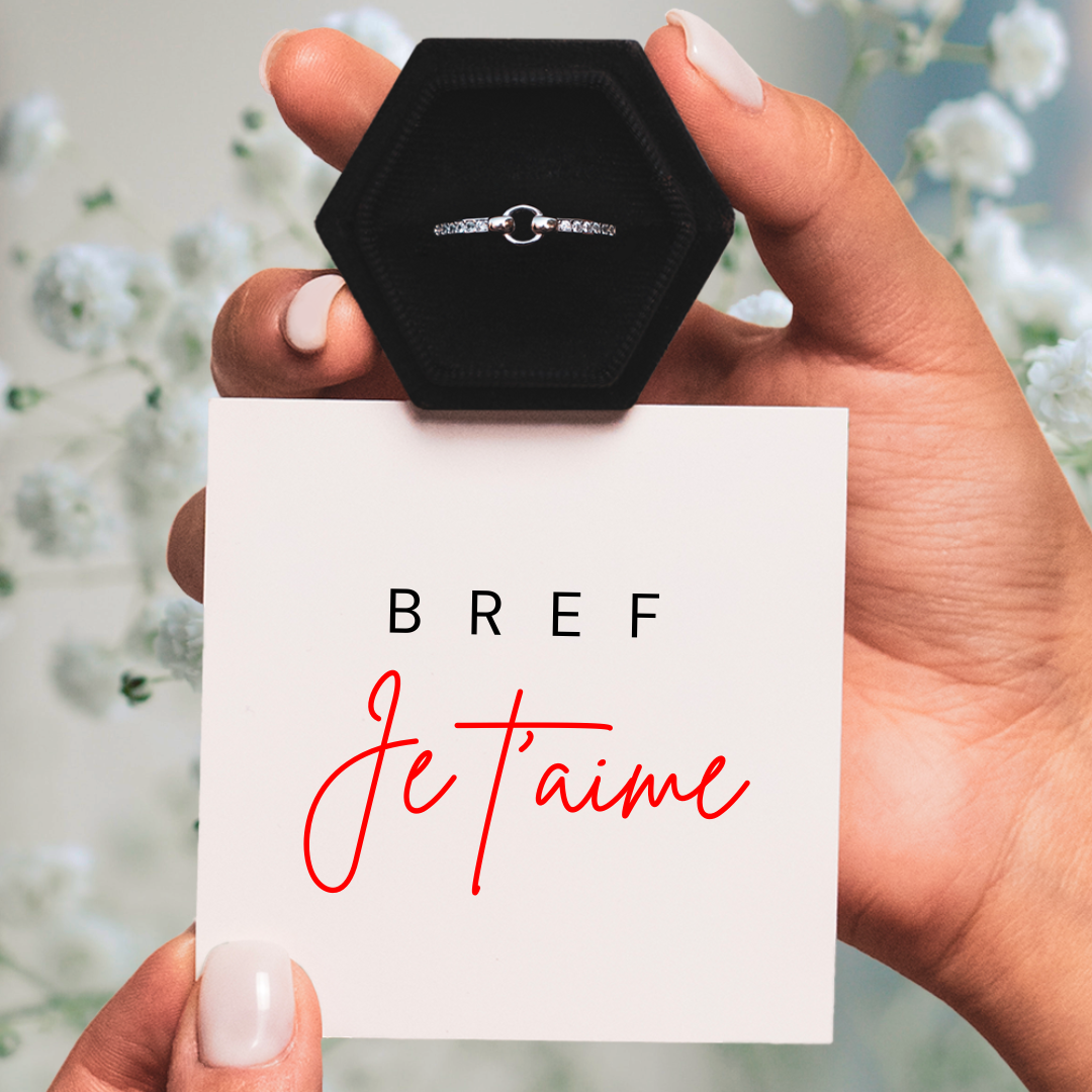 Bague Ajustable - Lien Éternel - Bref, je t'aime
