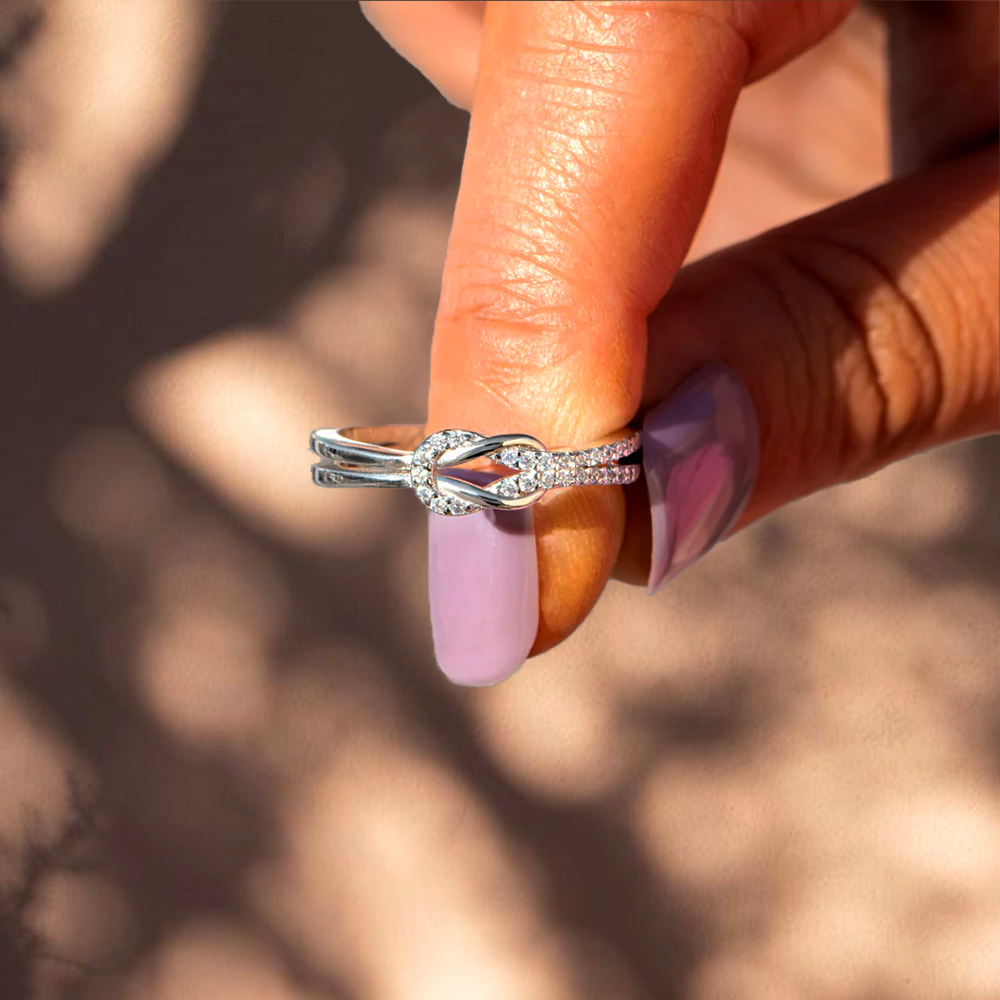 Bague Ajustable Noeud Infini - À la meilleure des mamies - Les liens éternels