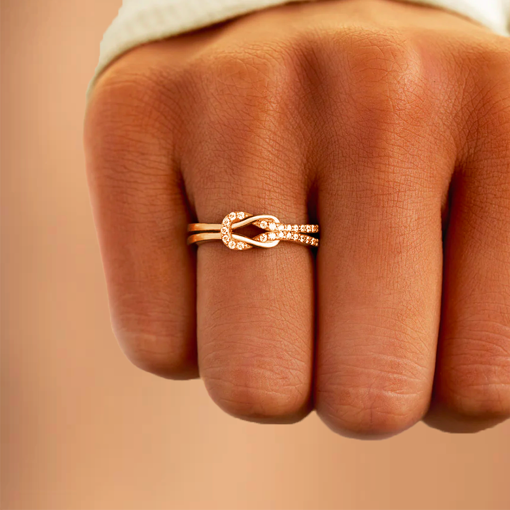 Bague Ajustable Noeud Infini - À la meilleure des mamies - Les liens éternels