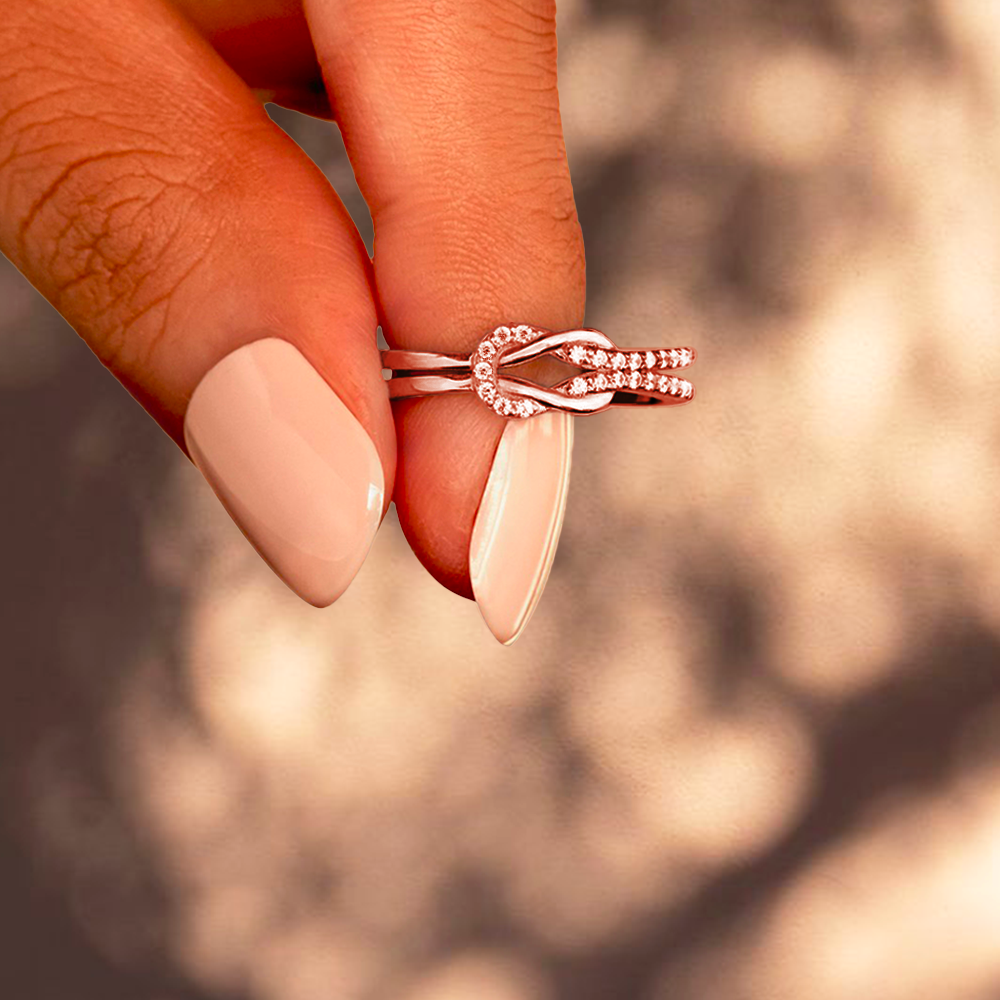 Bague Ajustable Noeud Infini - À ma femme - Les liens éternels