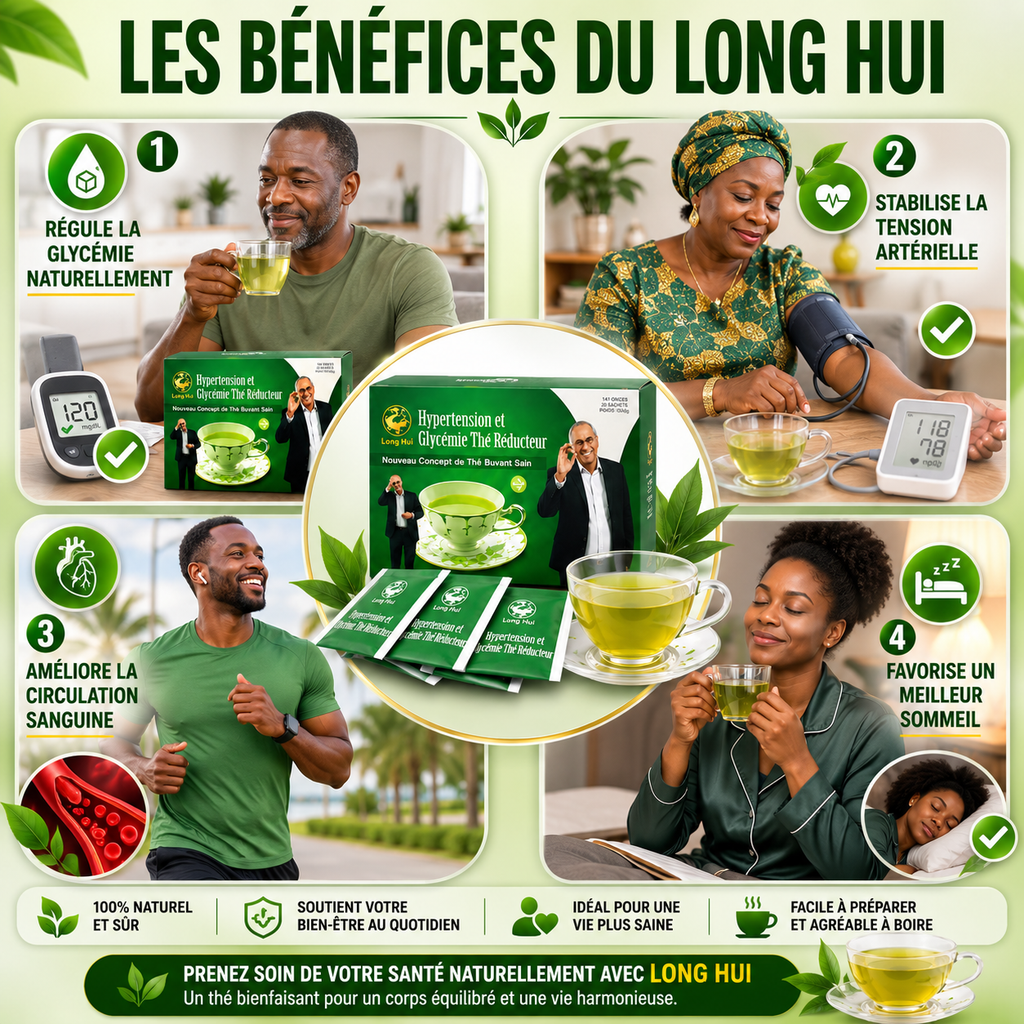 Boîte de 20 Thés Anti-Diabète & Hypertension — 100% Naturel