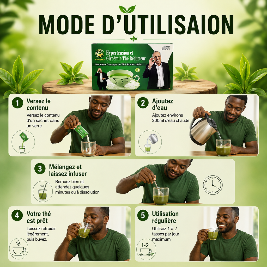Boîte de 20 Thés Anti-Diabète & Hypertension — 100% Naturel