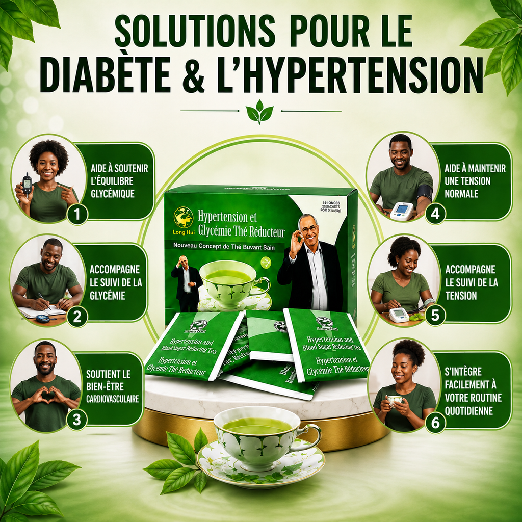 Boîte de 20 Thés Anti-Diabète & Hypertension — 100% Naturel