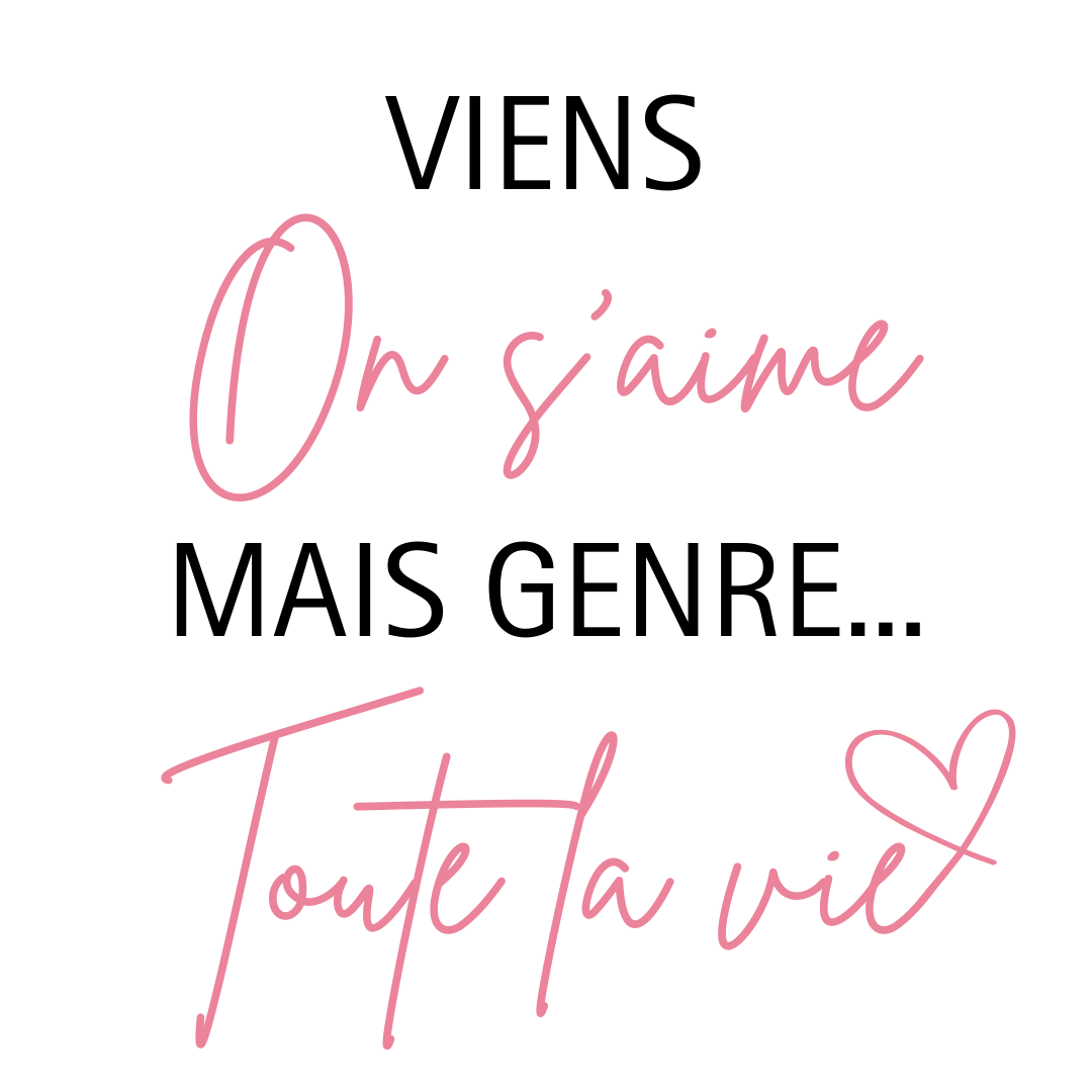 Bague Ajustable - Amour Intemporel - Viens on s'aime...