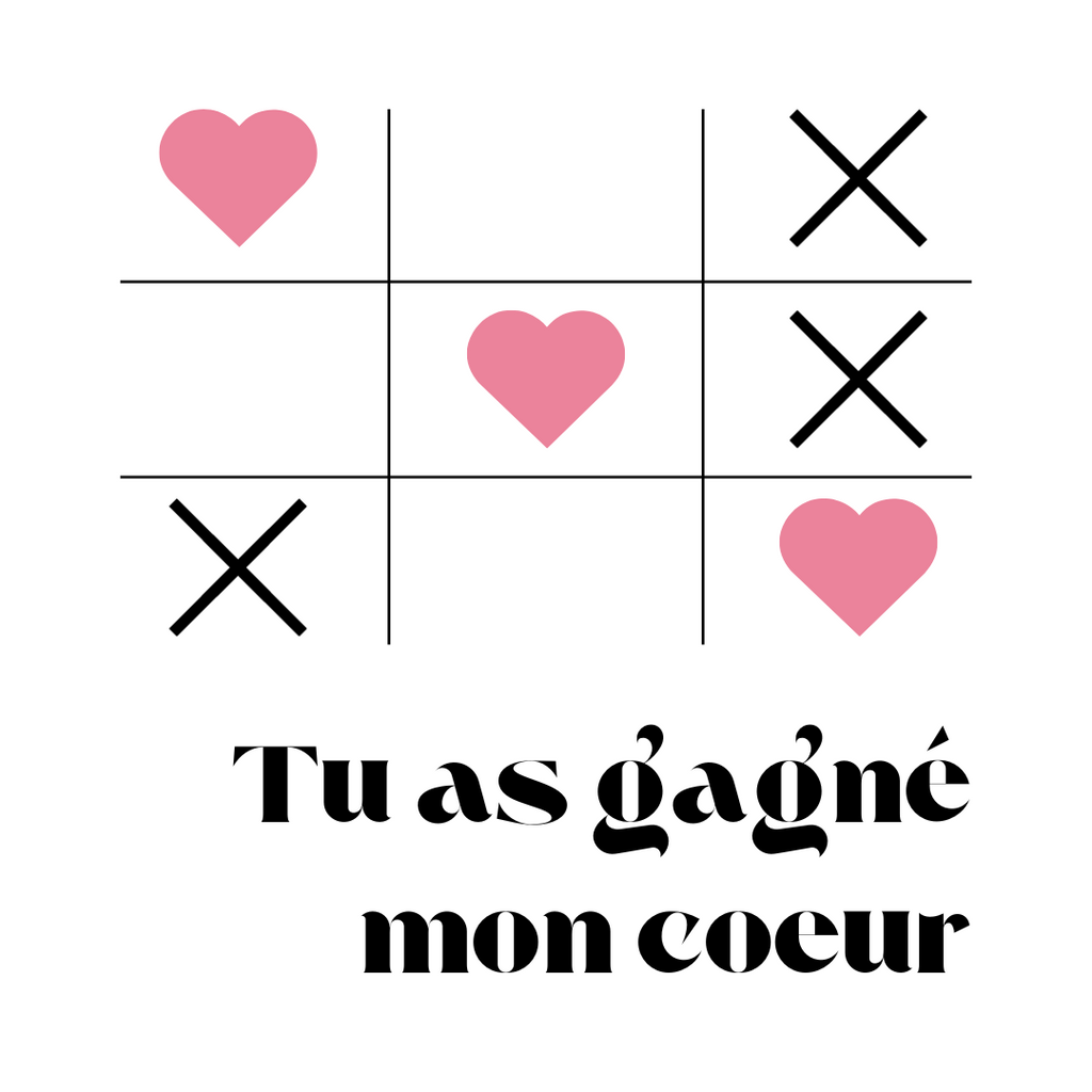 Bague Ajustable - Amour Absolu - Tu as gagné mon coeur