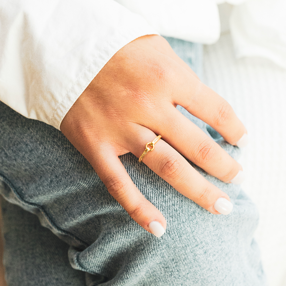 Bague Ajustable - Lien Éternel - Bref, je t'aime