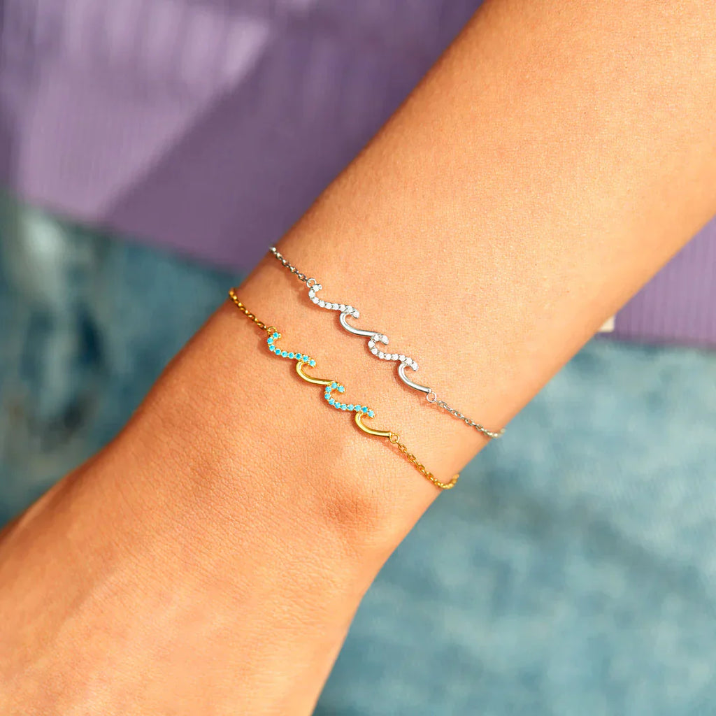 Bracelet Vagues - À ma fille - Je serai toujours à tes côtés
