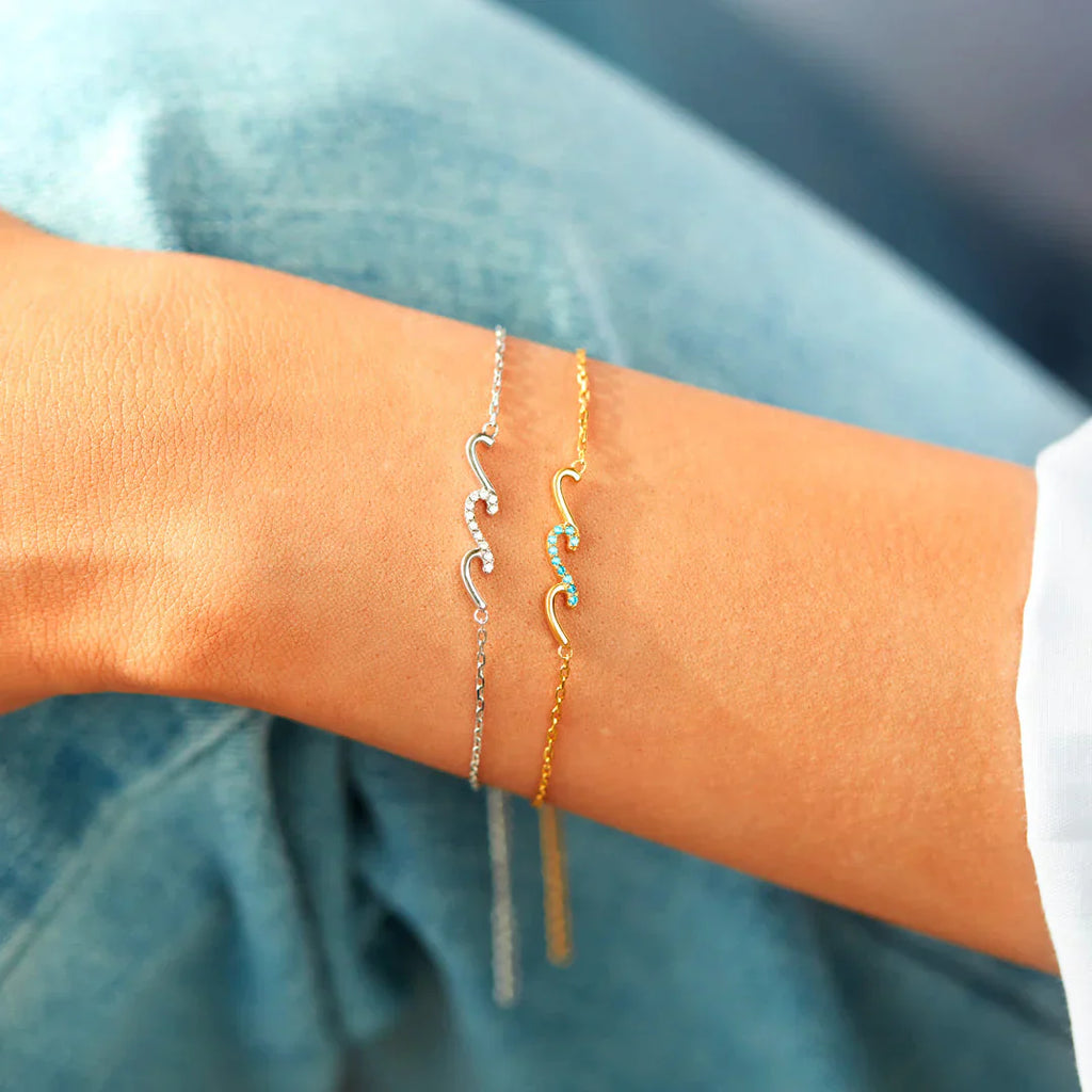 Bracelet Vagues - À ma fille - Je serai toujours à tes côtés