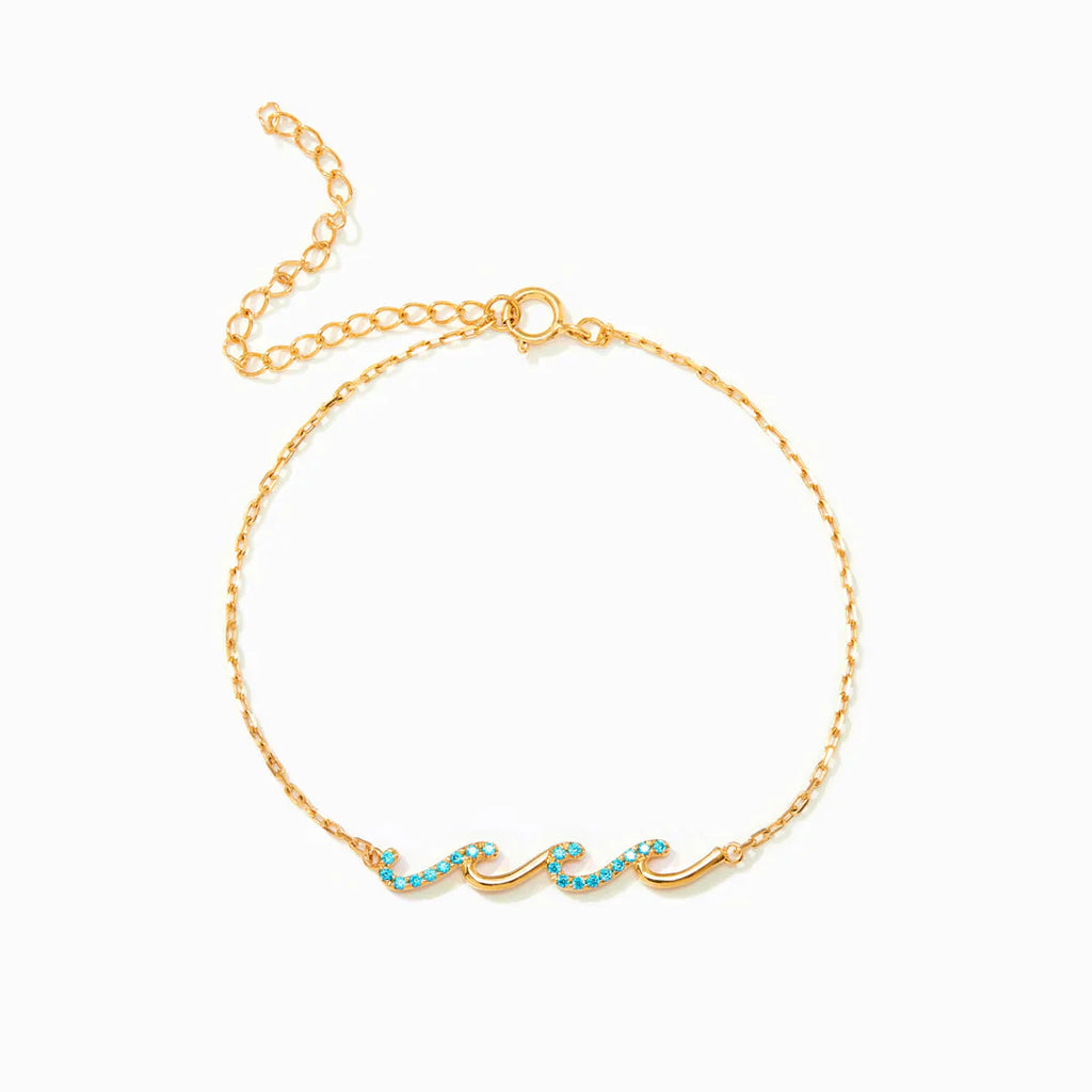 Bracelet Vagues - À ma fille - Je serai toujours à tes côtés